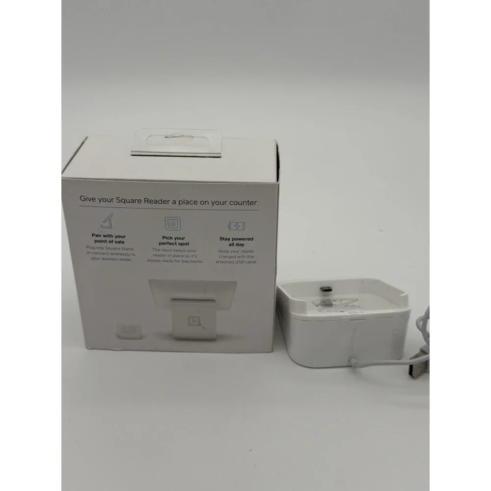 Square Dock for Square Reader A-SKU-0120-02 w/ Attached USB Cable Open Box